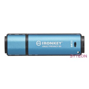 KINGSTON 64GB IronKey Vault Privacy 50 USB AES-256 Encrypted FIPS 197