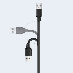 UGREEN US103 USB 2.0 hosszabbítókábel 0,5 m (fekete)