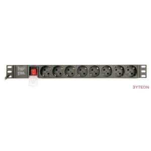 GEMBIRD Power distribution unit PDU 8 Schuko sockets 1U 16A 3m cable