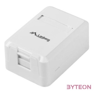 LANBERG OK1-0001-W Surface-mount box for keystone 1 port