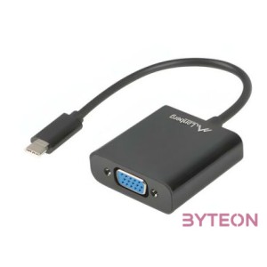 LANBERG AD-UC-VG-01 adapter USB TYPE-C M -VGA F 15cm Black