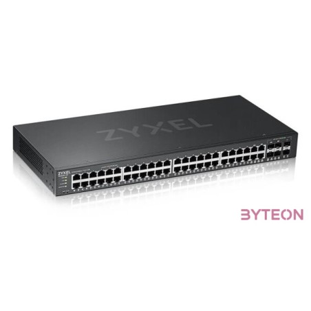 ZYXEL GS2220-50 EU region 48-port GbE L2 Switch with GbE Uplink 1 year NCC Pro pack license bundled