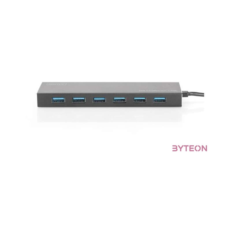DIGITUS USB 3.0 Hub 7-port Incl. 5V , 3.5A power supply aluminum housing