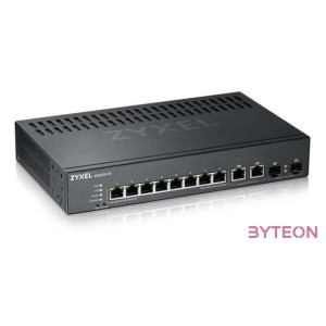 ZYXEL GS2220-10 EU region 8-port GbE L2 Switch with GbE Uplink 1 year NCC Pro pack license bundled