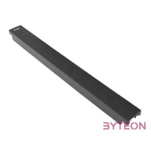 LANBERG 19inch plastic fast assembly fire retardant blanking panel 1U black