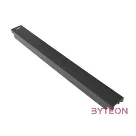 LANBERG 19inch plastic fast assembly fire retardant blanking panel 1U black