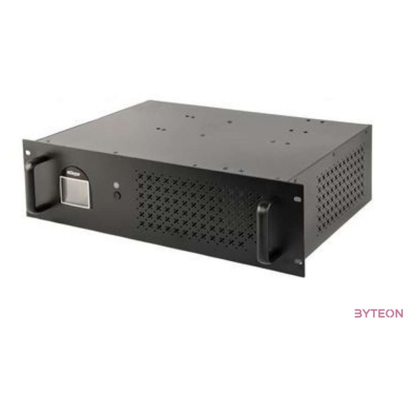 GEMBIRD UPS-RACK-1200 UPS Rack 19inch 3.4U 1200VA 2xIEC 2x Schuko 230V USB LCD