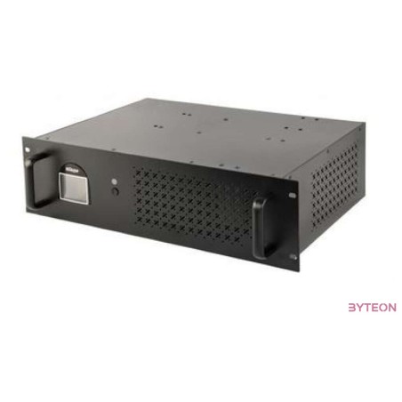 GEMBIRD UPS-RACK-1200 UPS Rack 19inch 3.4U 1200VA 2xIEC 2x Schuko 230V USB LCD