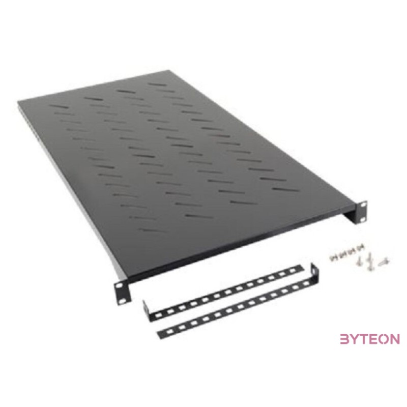 LANBERG 19 fixed shelf 1U,483x900mm max load capacity up to 25kg black