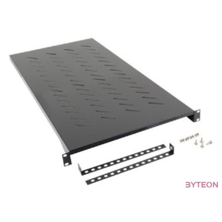 LANBERG 19 fixed shelf 1U,483x900mm max load capacity up to 25kg black