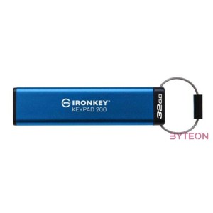 KINGSTON 32GB IronKey Keypad 200 FIPS 140-3 Lvl 3 Pending AES-256 Encrypted