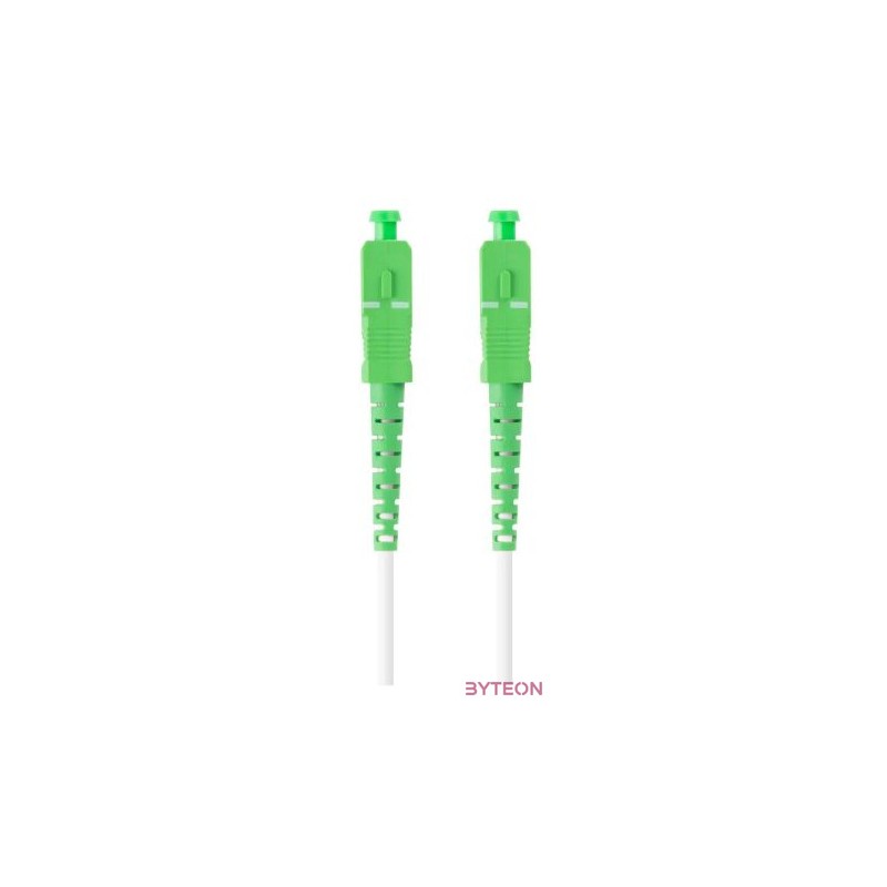 LANBERG fiber optic patchcord SM SC,APC-SC,APC simplex 2.5m LSZH g657a2 3.0mm white