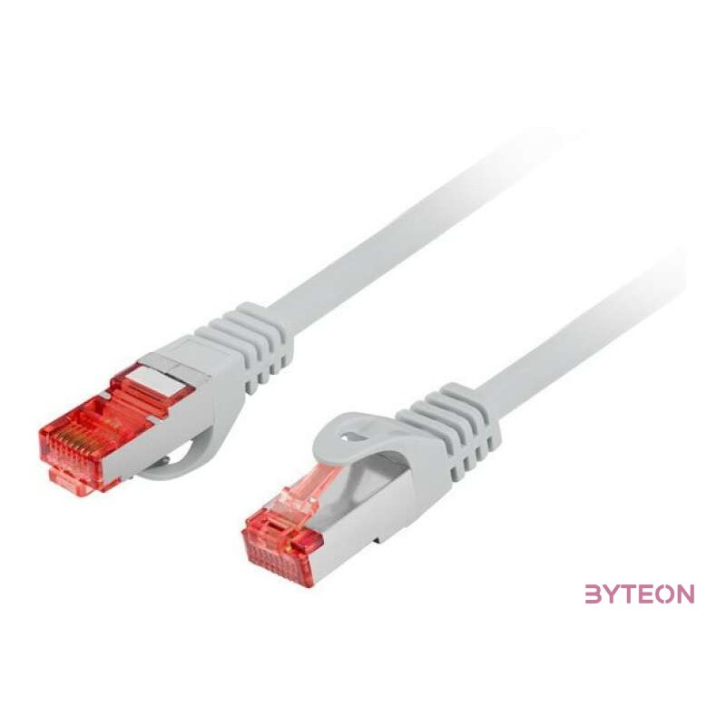 LANBERG Patchcord cat.6 FTP LSZH CU 10m grey Fluke passed