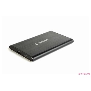 GEMBIRD EE2-U3S-6 HDD,SSD Drive enclosure 2.5inch with USB Type-C port USB 3.1 brushed aluminum black