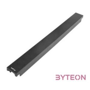 LANBERG 19inch plastic fast assembly fire retardant blanking panel 1U black