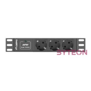LANBERG PDU-03F-0200-BK PDU 10 1U 16A 3x 230v Schucko 2m Black