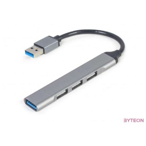 GEMBIRD 4-port USB HUB USB3 x 1 port USB2 x 3 ports silver