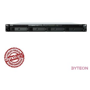SYNOLOGY RS822 4-Bay NAS-Rackmount AMD Ryzen V1500B 4-core 2.2GHz 2GB DDR4 ECC SODIMM 2xUSB 3.2 RJ-45 4x1GbE