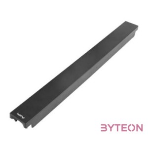 LANBERG 19inch plastic fast assembly fire retardant blanking panel 1U black