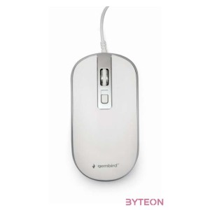 GEMBIRD MUS-4B-06-WS Optical mouse USB white,silver