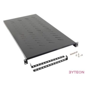 LANBERG 19 fixed shelf 1U,483x900mm max load capacity up to 25kg black