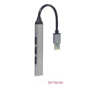 GEMBIRD 4-port USB HUB USB3 x 1 port USB2 x 3 ports silver