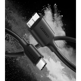 UGREEN micro USB 3.0 kábel - USB-C, 1m (fekete)