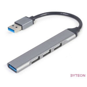 GEMBIRD 4-port USB HUB USB3 x 1 port USB2 x 3 ports silver