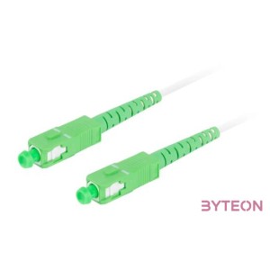 LANBERG fiber optic patchcord SM SC,APC-SC,APC simplex 2.5m LSZH g657a2 3.0mm white