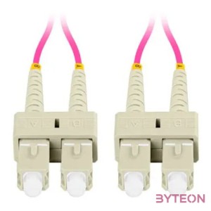 LANBERG fiber optic patchcord MM SC,UPC-SC,UPC duplex 5m LSZH om4 50,125 3.0mm violet