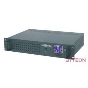 GEMBIRD UPS-RACK-1200 UPS Rack 19inch 3.4U 1200VA 2xIEC 2x Schuko 230V USB LCD