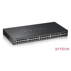 ZYXEL GS2220-50 EU region 48-port GbE L2 Switch with GbE Uplink 1 year NCC Pro pack license bundled