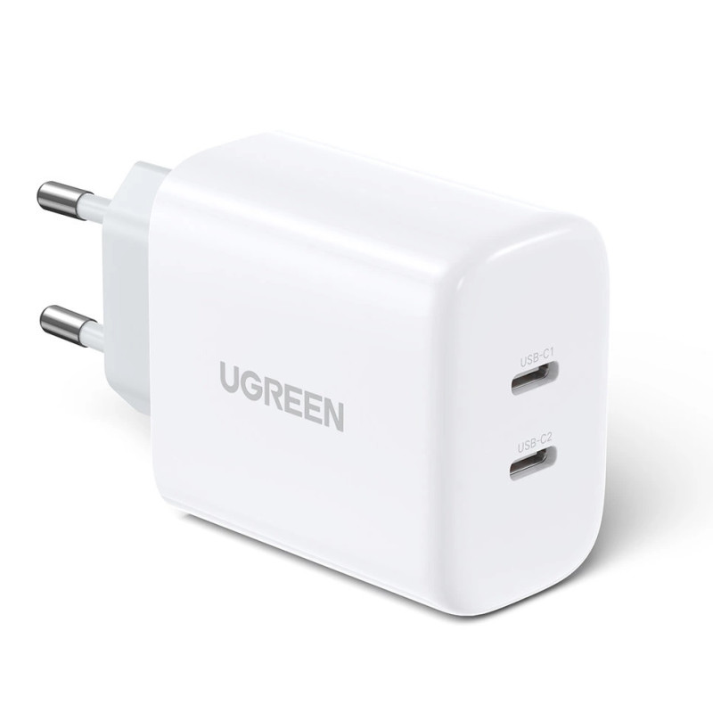 Ugreen CD243 adapter, 2x USB-c, 40 W  (fehér)