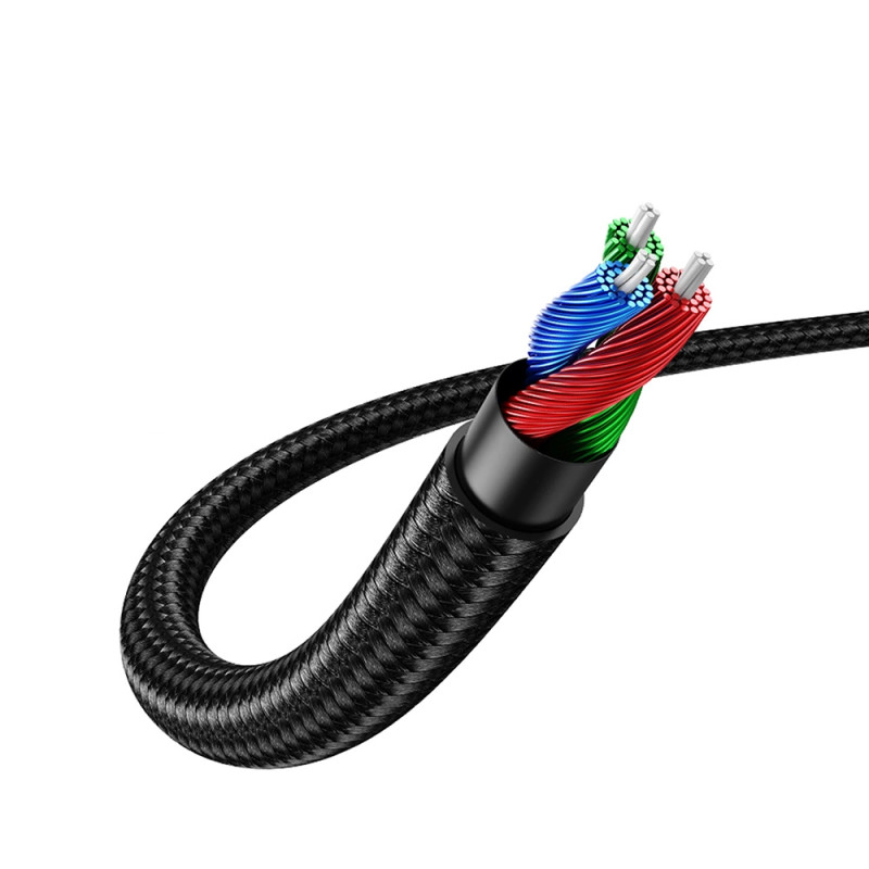 Cable 3,5mm Jack UGREEN 60178 0.5m (blue black)