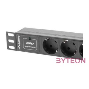 LANBERG PDU-03F-0200-BK PDU 10 1U 16A 3x 230v Schucko 2m Black