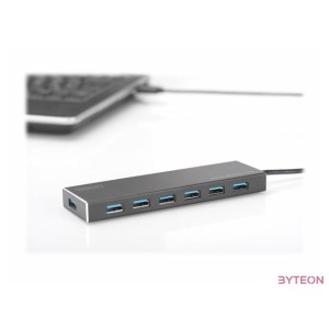 DIGITUS USB 3.0 Hub 7-port Incl. 5V , 3.5A power supply aluminum housing