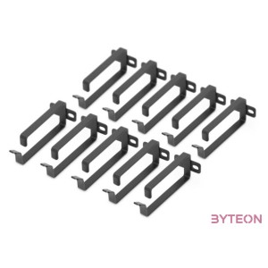 DIGITUS 10xcable managment ring for 19inch cases 44mmx100mm black RAL9005