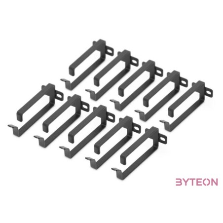 DIGITUS 10xcable managment ring for 19inch cases 44mmx100mm black RAL9005