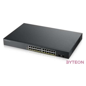 ZYXEL GS1900-24 24-port GbE L2 12 Port PoE Smart Switch rackmount 130 Watt