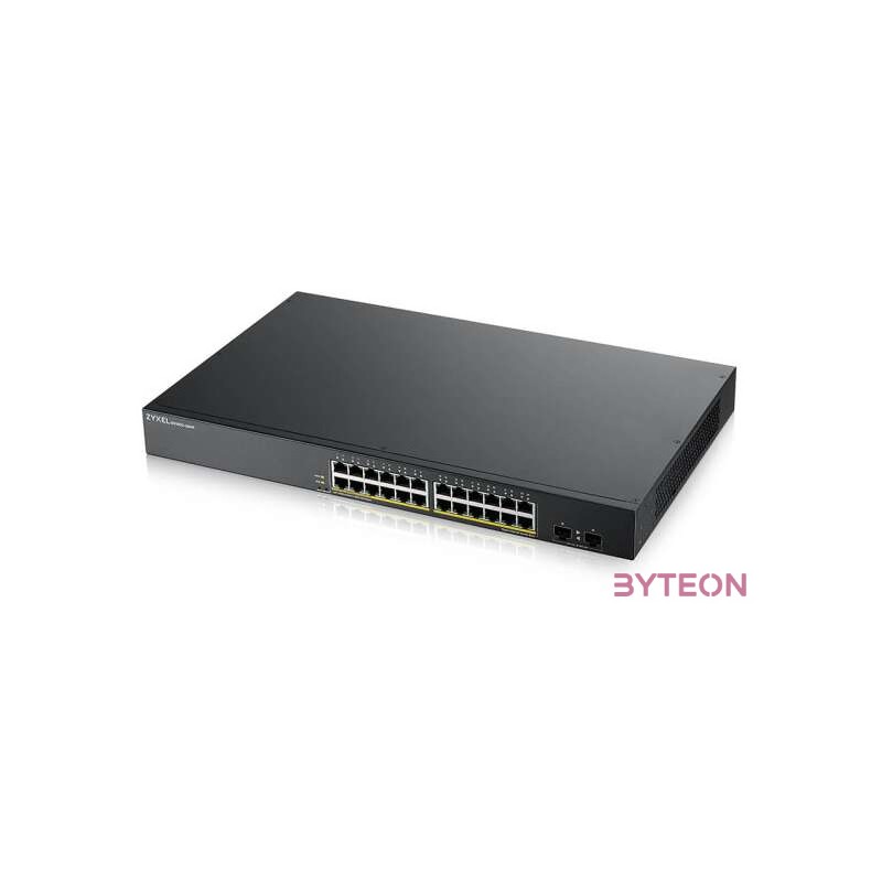 ZYXEL GS1900-24 24-port GbE L2 12 Port PoE Smart Switch rackmount 130 Watt