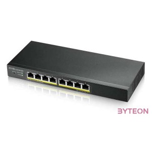 ZYXEL GS1915-8EP 8-port GbE PoE Smart hybrid mode Switch standalone or NebulaFlex Cloud 60 Watt 802.3at desktop fanless