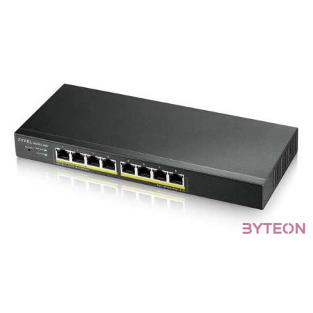 ZYXEL GS1915-8EP 8-port GbE PoE Smart hybrid mode Switch standalone or NebulaFlex Cloud 60 Watt 802.3at desktop fanless