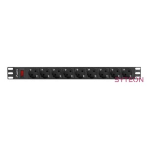 LANBERG power distribution unit PDU 19 1U 16A 9 schuko 3m black