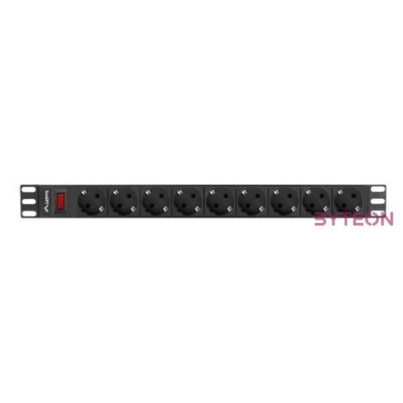 LANBERG power distribution unit PDU 19 1U 16A 9 schuko 3m black
