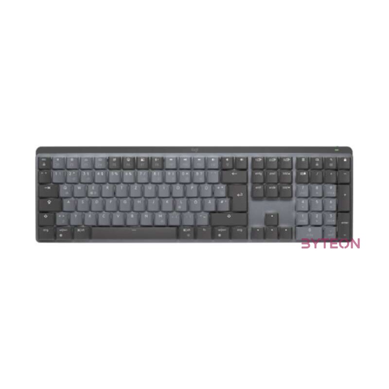 LOGITECH MX Mechanical Wireless Illuminated Performance Keyboard - GRAPHITE - (CH) - 2.4GHZ,BT - N,A - CENTRAL - TACTILE