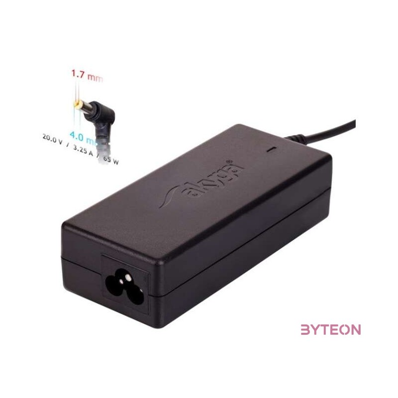 AKYGA Notebook power supply AK-ND-74 20V , 3.25A 65W 4.0x1.7mm 1.2m