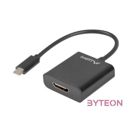 LANBERG AD-UC-HD-01 adapter USB TYPE-C M -HDMI F 15cm Black