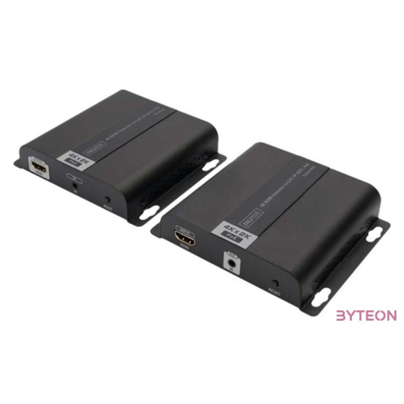 DIGITUS DS-55124 Extender HDMI IP,Cat.7 120m 4K 30Hz UHD PoE HDCP 1.4 IR audio SET