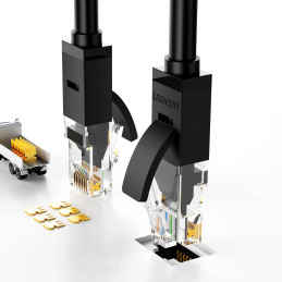 UGREEN Ethernet RJ45 hálózati kábel, Cat.6, UTP, 8m (fekete)