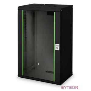 DIGITUS 20U wall mounting cabinet 998x600x450mm color black RAL 9005